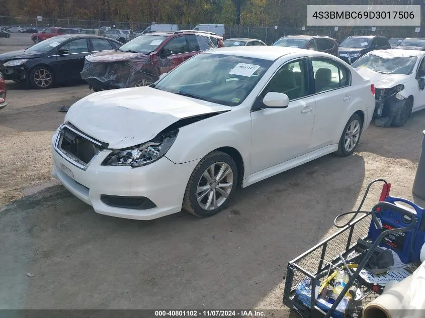 2013 Subaru Legacy 2.5I Premium VIN: 4S3BMBC69D3017506 Lot: 40801102