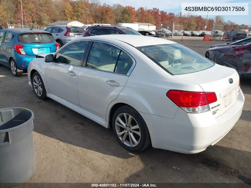 2013 Subaru Legacy 2.5I Premium VIN: 4S3BMBC69D3017506 Lot: 40801102