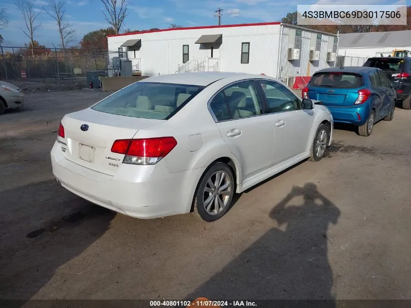 2013 Subaru Legacy 2.5I Premium VIN: 4S3BMBC69D3017506 Lot: 40801102