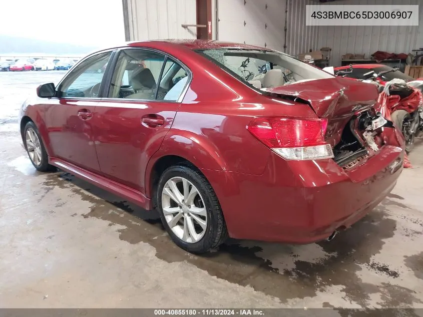 2013 Subaru Legacy 2.5I Premium VIN: 4S3BMBC65D3006907 Lot: 40855180