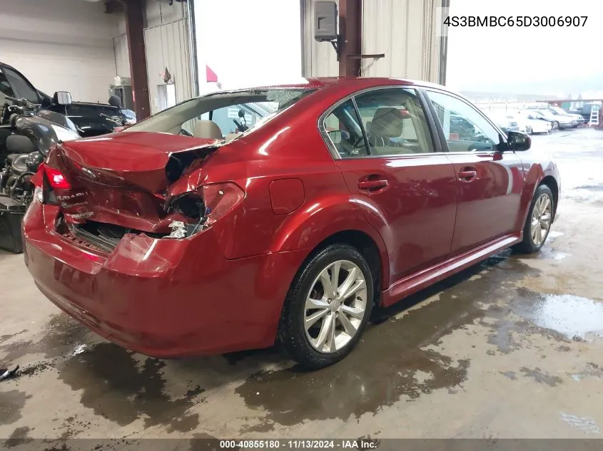 2013 Subaru Legacy 2.5I Premium VIN: 4S3BMBC65D3006907 Lot: 40855180