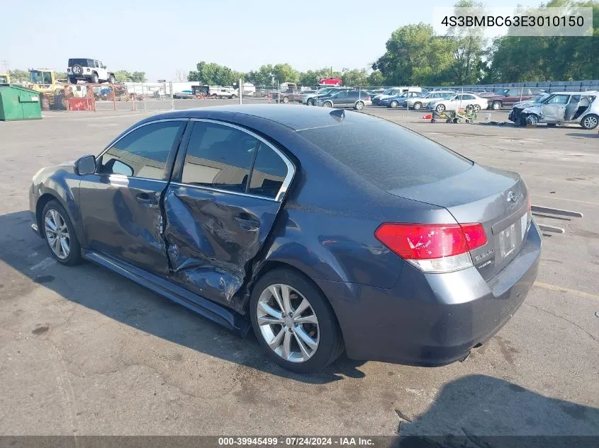 2014 Subaru Legacy 2.5I Premium VIN: 4S3BMBC63E3010150 Lot: 39945499