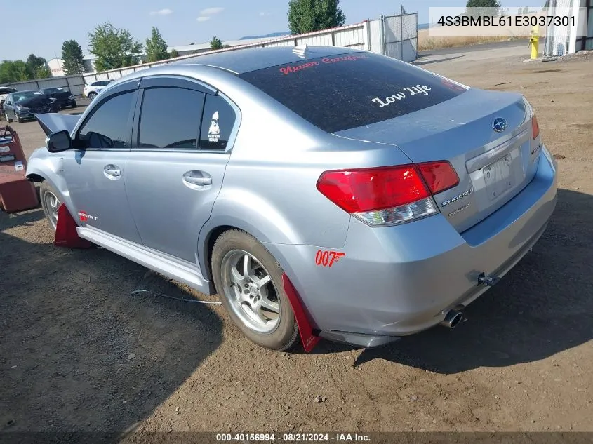 4S3BMBL61E3037301 2014 Subaru Legacy 2.5I Limited