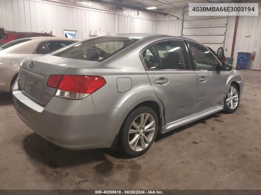 4S3BMBA66E3003194 2014 Subaru Legacy 2.5I