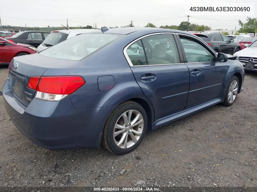 4S3BMBL63E3030690 2014 Subaru Legacy 2.5I Limited