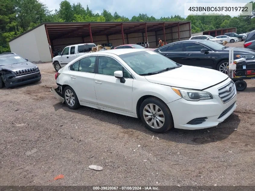 4S3BNBC63F3019722 2015 Subaru Legacy 2.5I Premium