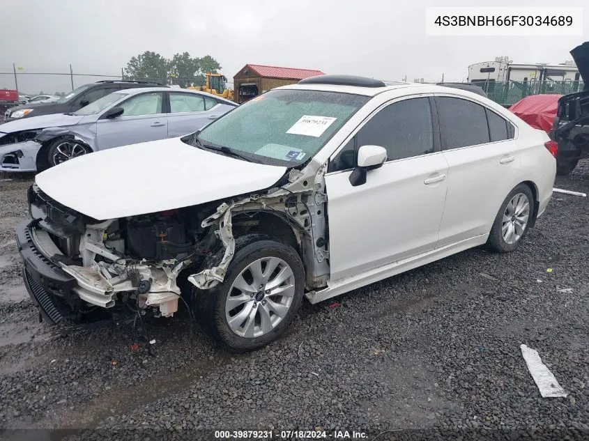 2015 Subaru Legacy 2.5I Premium VIN: 4S3BNBH66F3034689 Lot: 39879231