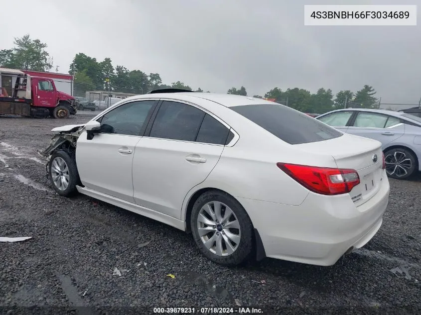 2015 Subaru Legacy 2.5I Premium VIN: 4S3BNBH66F3034689 Lot: 39879231