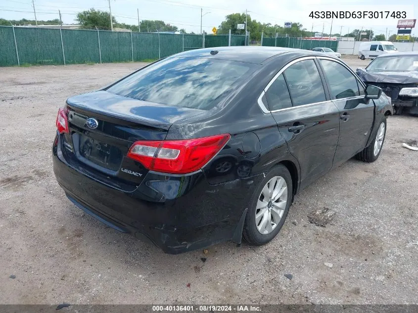 4S3BNBD63F3017483 2015 Subaru Legacy 2.5I Premium