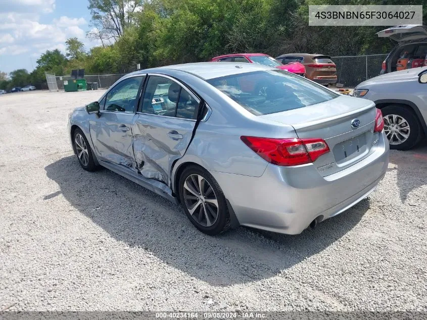 2015 Subaru Legacy 2.5I Limited VIN: 4S3BNBN65F3064027 Lot: 40234164