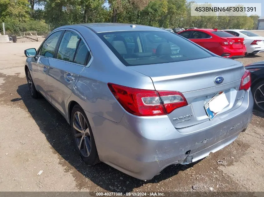 2015 Subaru Legacy 2.5I Limited VIN: 4S3BNBN64F3031391 Lot: 40277388