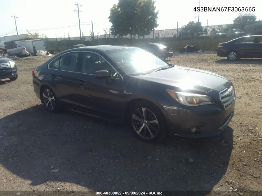 4S3BNAN67F3063665 2015 Subaru Legacy 2.5I Limited