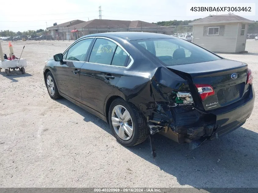 2015 Subaru Legacy 2.5I VIN: 4S3BNBA6XF3063462 Lot: 40320969