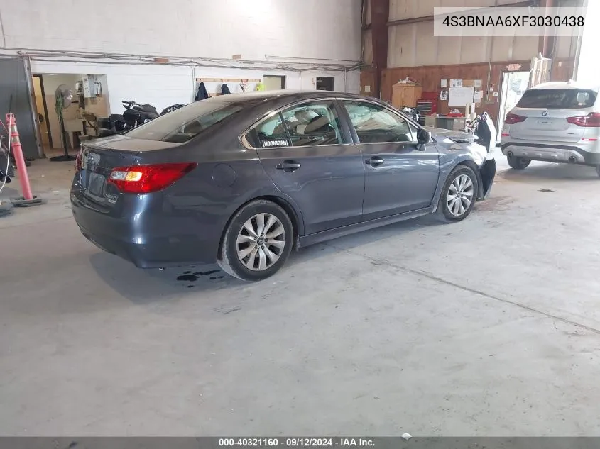 2015 Subaru Legacy 2.5I VIN: 4S3BNAA6XF3030438 Lot: 40321160