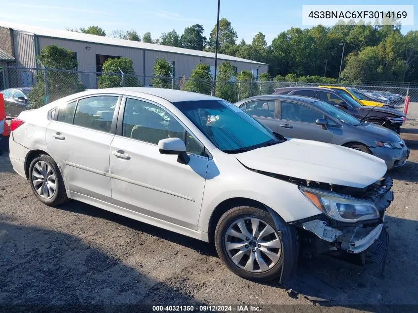 2015 Subaru Legacy 2.5I Premium VIN: 4S3BNAC6XF3014169 Lot: 40321350