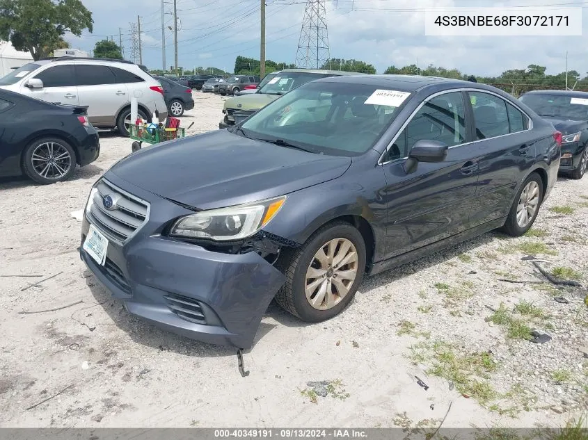 2015 Subaru Legacy 2.5I Premium VIN: 4S3BNBE68F3072171 Lot: 40349191