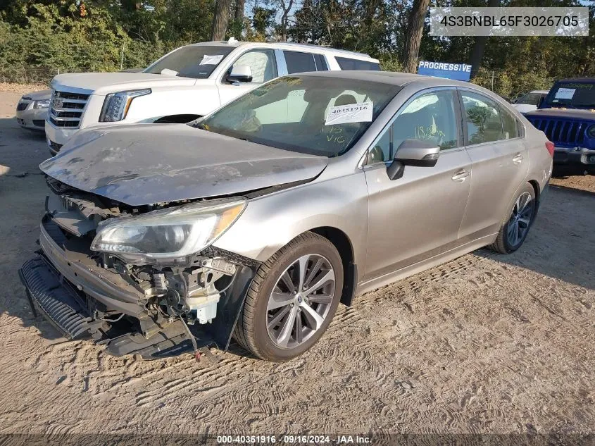 4S3BNBL65F3026705 2015 Subaru Legacy 2.5I Limited