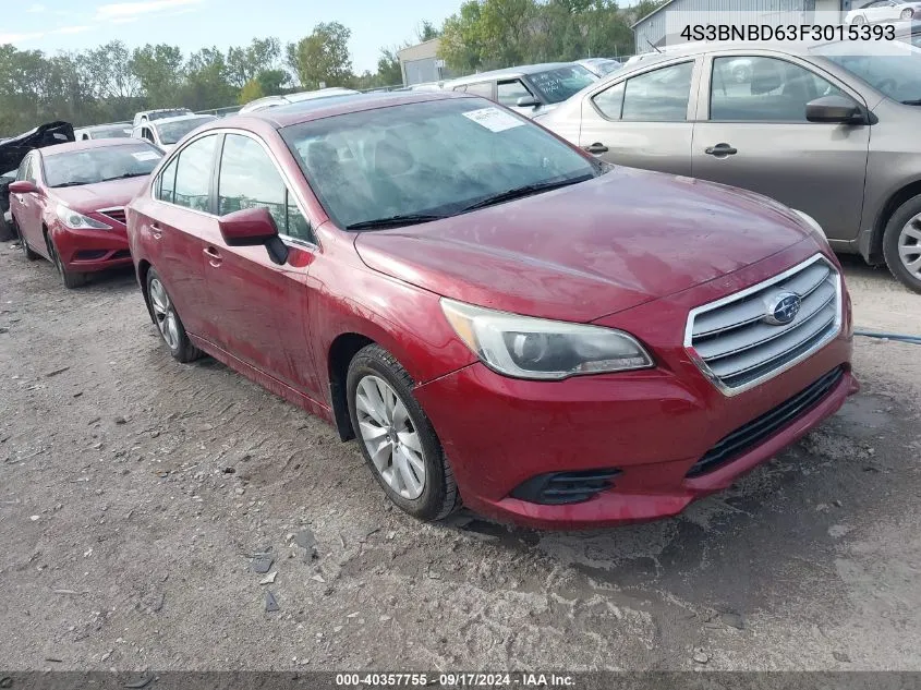 2015 Subaru Legacy 2.5I Premium VIN: 4S3BNBD63F3015393 Lot: 40357755