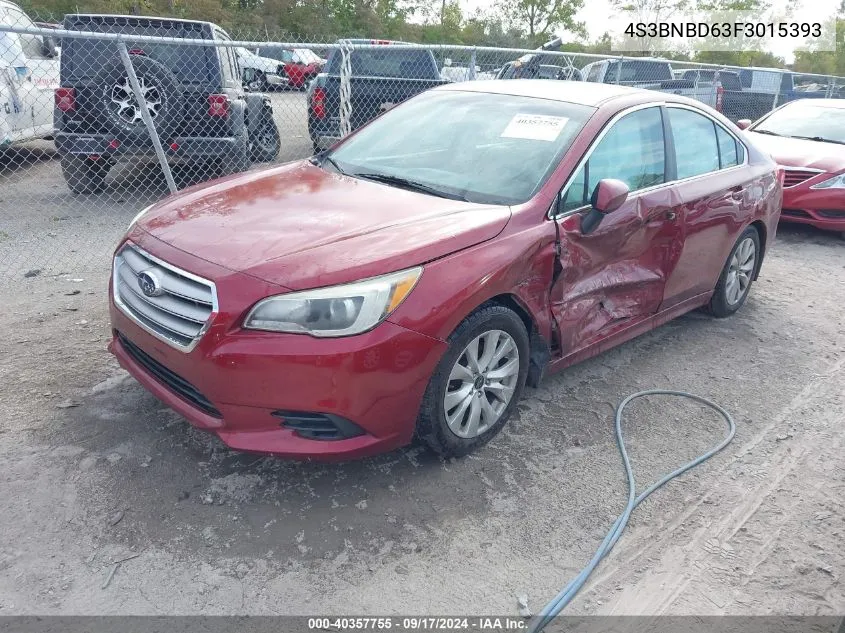 2015 Subaru Legacy 2.5I Premium VIN: 4S3BNBD63F3015393 Lot: 40357755