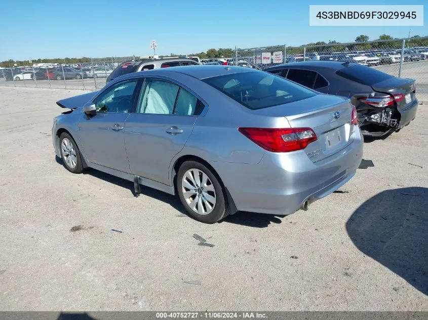 2015 Subaru Legacy 2.5I Premium VIN: 4S3BNBD69F3029945 Lot: 40752727