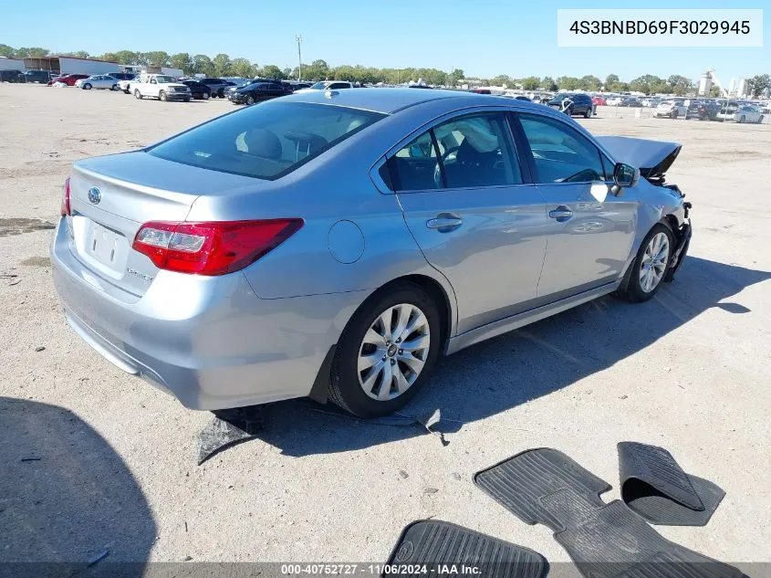 2015 Subaru Legacy 2.5I Premium VIN: 4S3BNBD69F3029945 Lot: 40752727