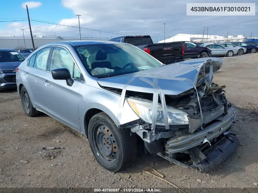 2015 Subaru Legacy 2.5I VIN: 4S3BNBA61F3010021 Lot: 40760697