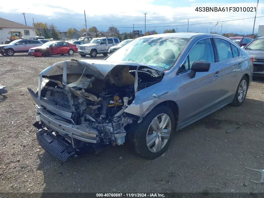 2015 Subaru Legacy 2.5I VIN: 4S3BNBA61F3010021 Lot: 40760697