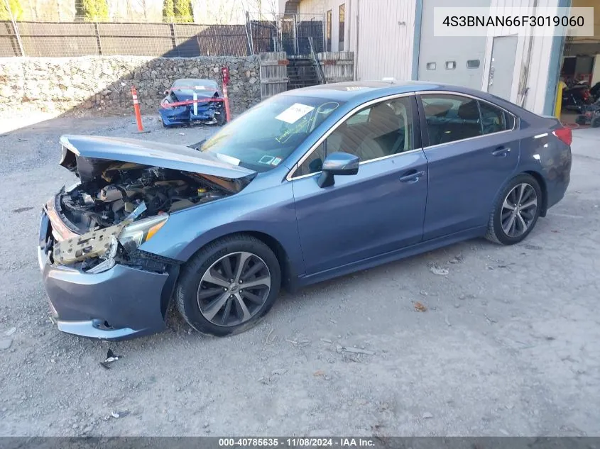 2015 Subaru Legacy 2.5I Limited VIN: 4S3BNAN66F3019060 Lot: 40785635