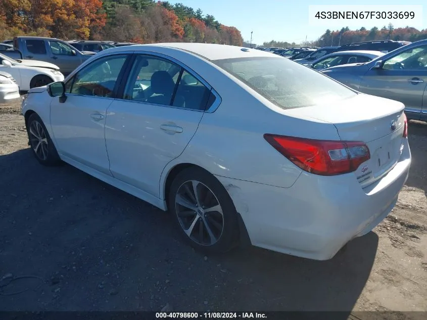 2015 Subaru Legacy 3.6R Limited VIN: 4S3BNEN67F3033699 Lot: 40798600