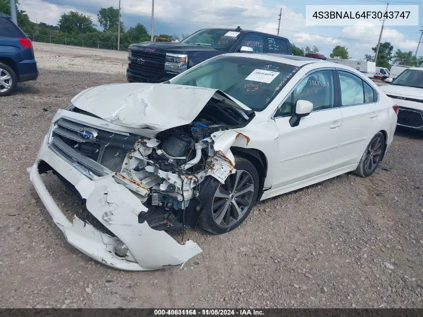 4S3BNAL64F3043747 2015 Subaru Legacy 2.5I Limited