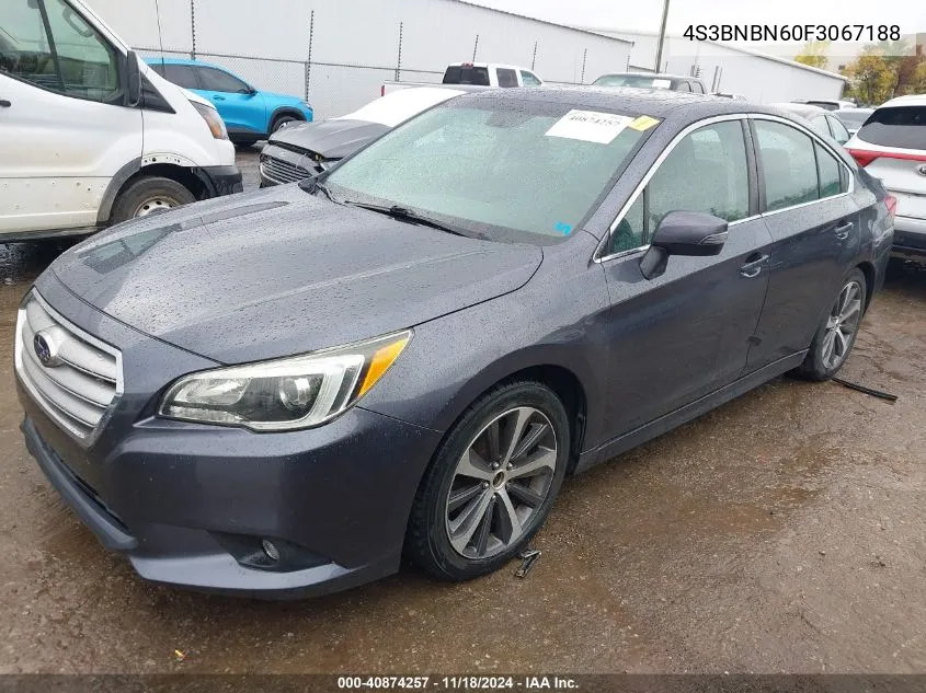 2015 Subaru Legacy 2.5I Limited VIN: 4S3BNBN60F3067188 Lot: 40874257