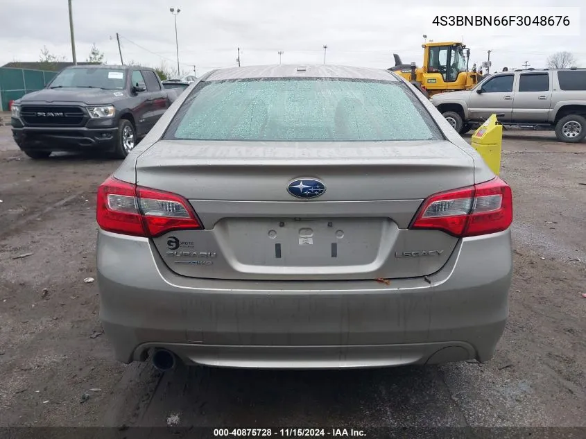 2015 Subaru Legacy 2.5I Limited VIN: 4S3BNBN66F3048676 Lot: 40875728