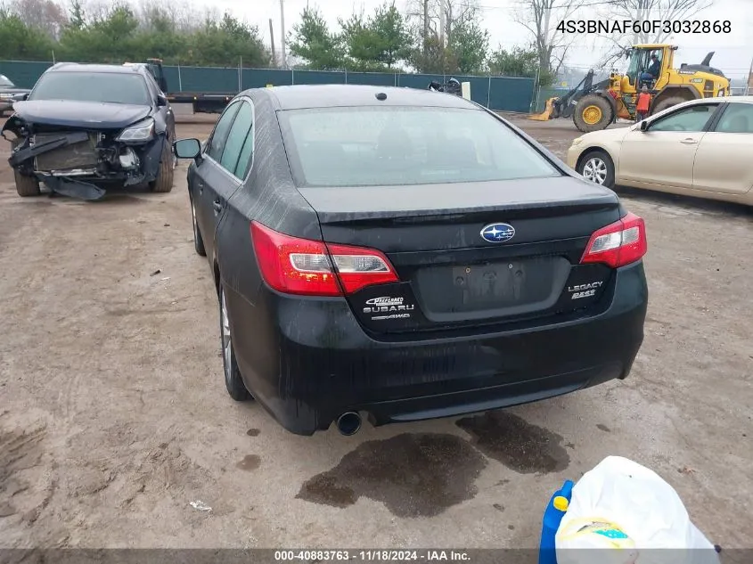 2015 Subaru Legacy 2.5I Premium VIN: 4S3BNAF60F3032868 Lot: 40883763