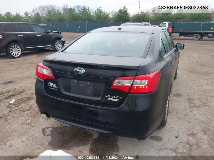 2015 Subaru Legacy 2.5I Premium VIN: 4S3BNAF60F3032868 Lot: 40883763