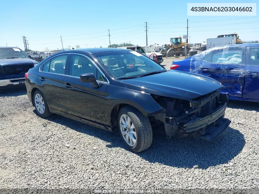 2016 Subaru Legacy 2.5I Premium VIN: 4S3BNAC62G3046602 Lot: 39767730