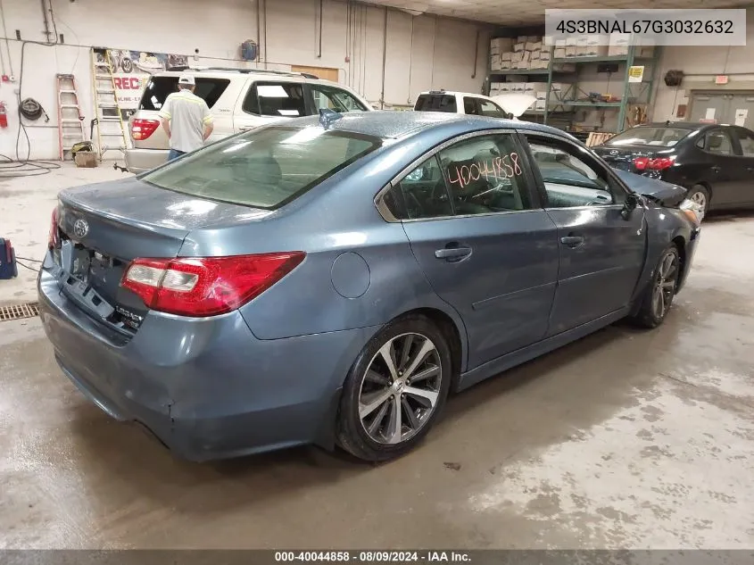 4S3BNAL67G3032632 2016 Subaru Legacy 2.5I Limited