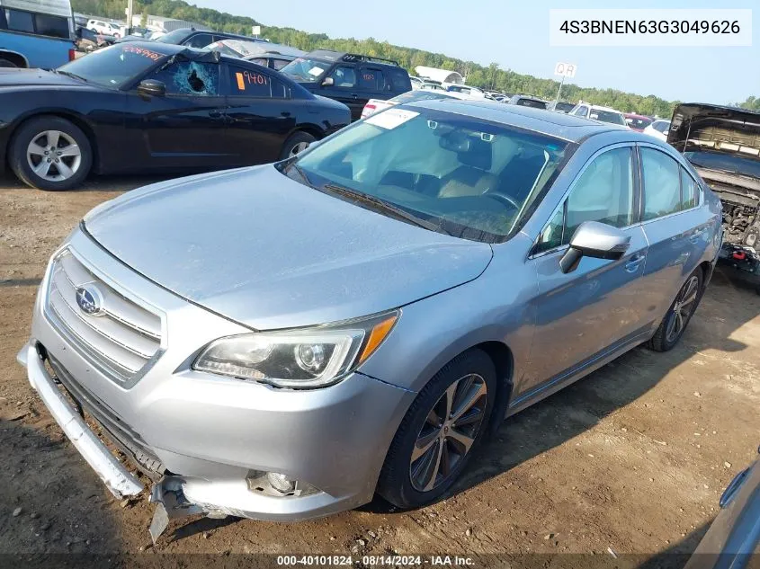 2016 Subaru Legacy 3.6R Limited VIN: 4S3BNEN63G3049626 Lot: 40101824