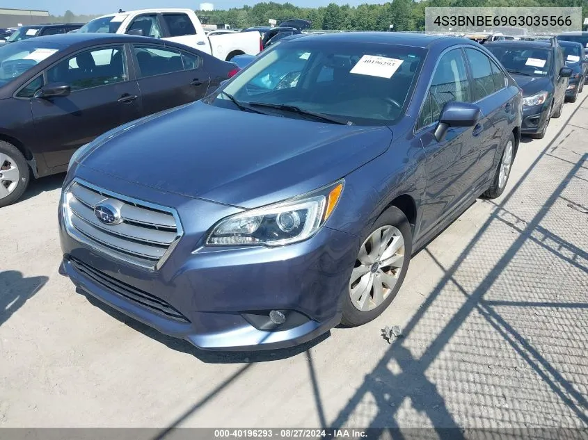 2016 Subaru Legacy 2.5I Premium VIN: 4S3BNBE69G3035566 Lot: 40196293