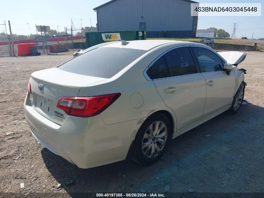 4S3BNAD64G3045448 2016 Subaru Legacy 2.5I Premium