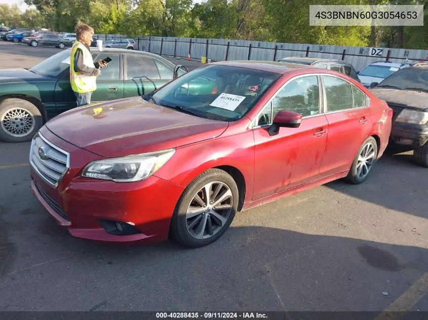 4S3BNBN60G3054653 2016 Subaru Legacy 2.5I Limited