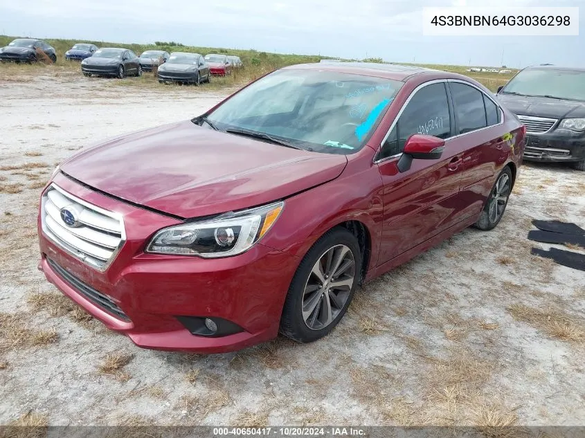 2016 Subaru Legacy 2.5I Limited VIN: 4S3BNBN64G3036298 Lot: 40650417