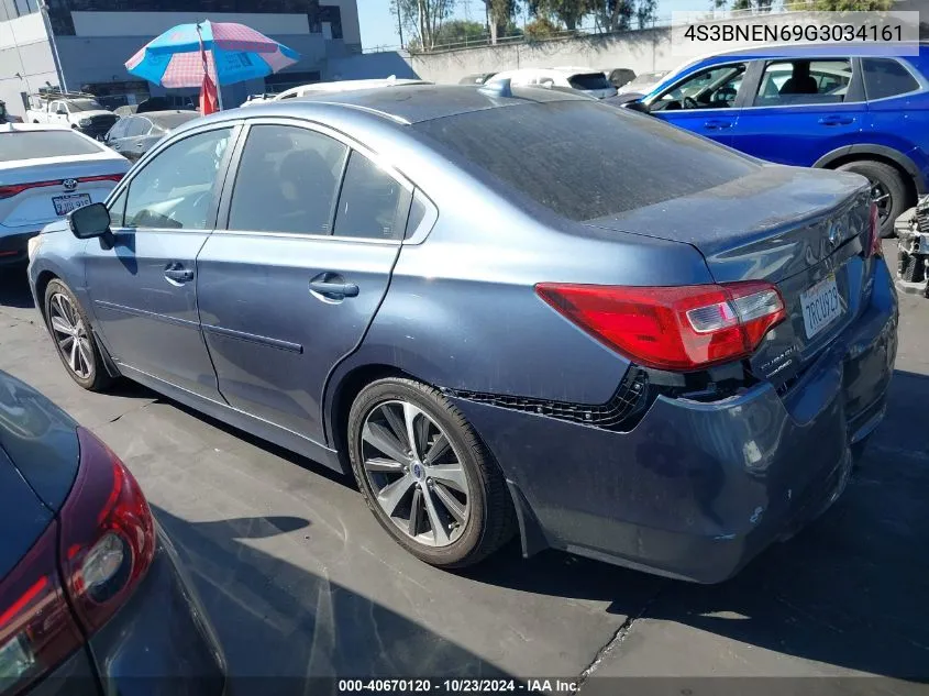 2016 Subaru Legacy 3.6R Limited VIN: 4S3BNEN69G3034161 Lot: 40670120