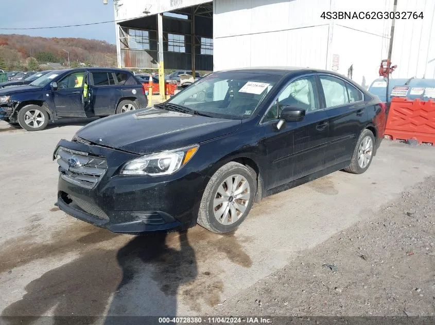 2016 Subaru Legacy 2.5I Premium VIN: 4S3BNAC62G3032764 Lot: 40728380