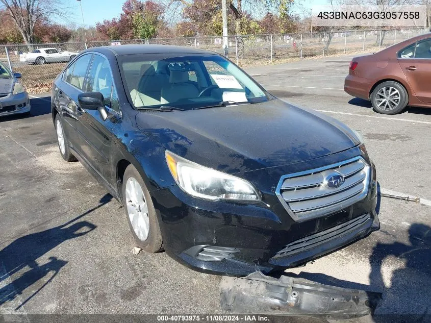 2016 Subaru Legacy 2.5I Premium VIN: 4S3BNAC63G3057558 Lot: 40793975