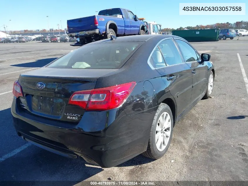 2016 Subaru Legacy 2.5I Premium VIN: 4S3BNAC63G3057558 Lot: 40793975