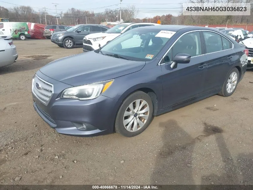 2016 Subaru Legacy 2.5I Premium VIN: 4S3BNAH60G3036823 Lot: 40866678