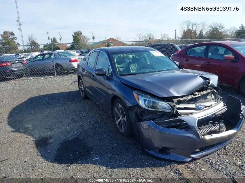 2016 Subaru Legacy 2.5I Limited VIN: 4S3BNBN65G3039176 Lot: 40874896