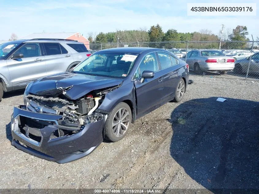 2016 Subaru Legacy 2.5I Limited VIN: 4S3BNBN65G3039176 Lot: 40874896