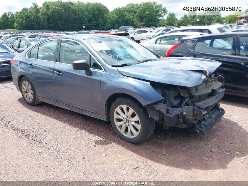 2017 Subaru Legacy 2.5I VIN: 4S3BNAB62H3055870 Lot: 39783306