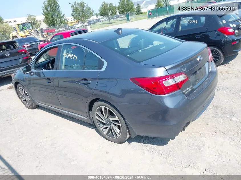 2017 Subaru Legacy 2.5I Sport VIN: 4S3BNAS67H3066590 Lot: 40184874